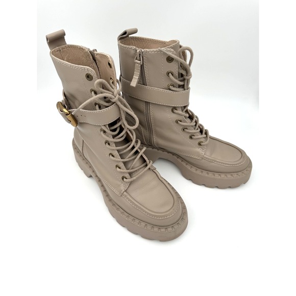 Uterque Women's Leather Ankle Boots 5108/880/040 /Size 7.5 US / Removable Buckle - Picture 3 of 14